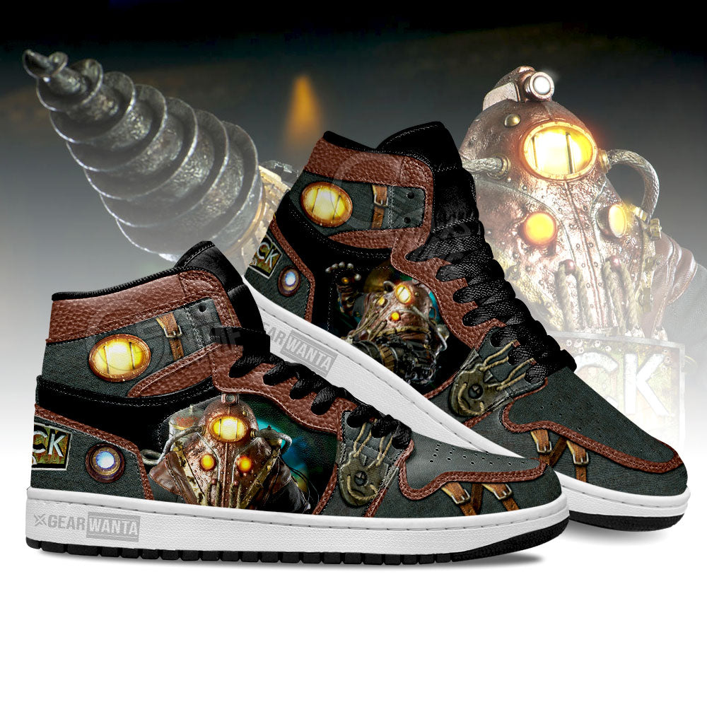 Ideafootwear BioShock Subject Delta AJ1 High Sneakers Shoes For Men And Women 1