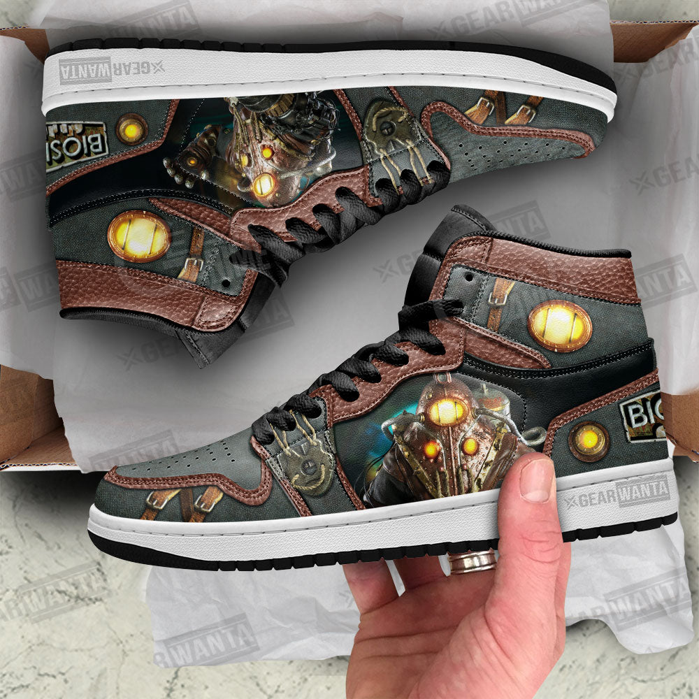 Ideafootwear BioShock Subject Delta AJ1 High Sneakers Shoes For Men And Women 1