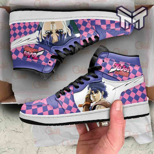 Ideafootwear Bizarre Adventure AJ1 High Sneakers Shoes For Men And Women 1