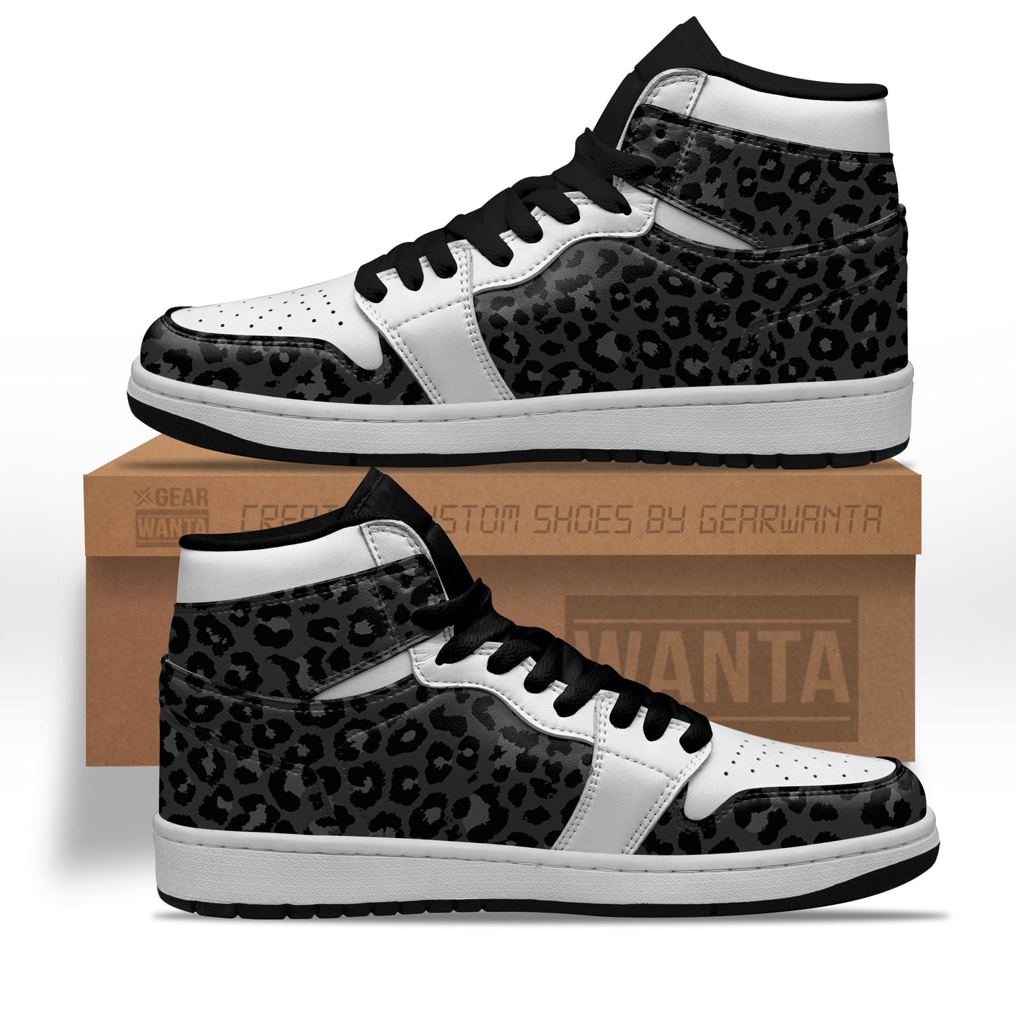 Ideafootwear Black Panther AJ1 High Sneakers Shoes For Men And Women 2
