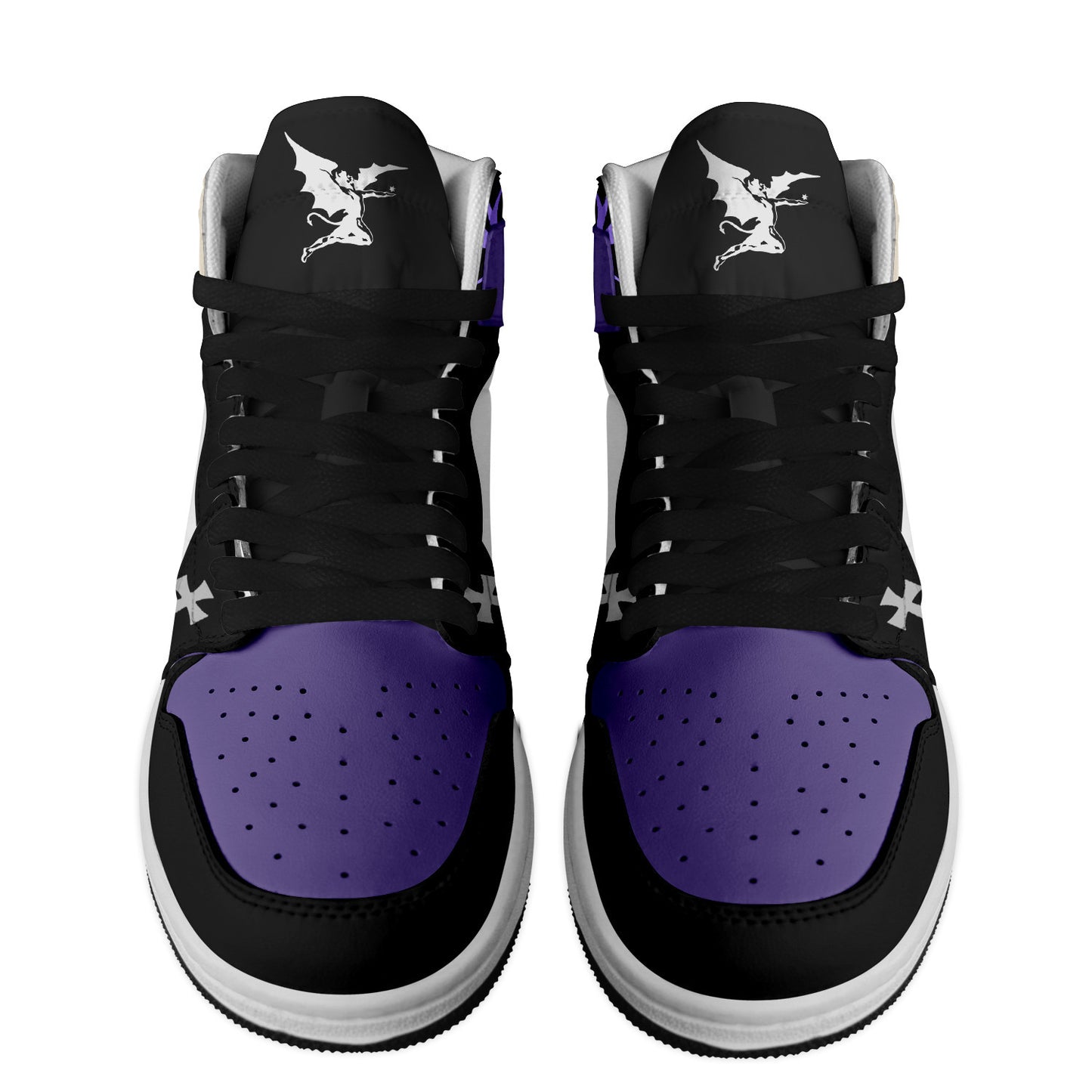Ideafootwear Black Sabbath AJ1 High Sneakers Shoes For Men And Women 2