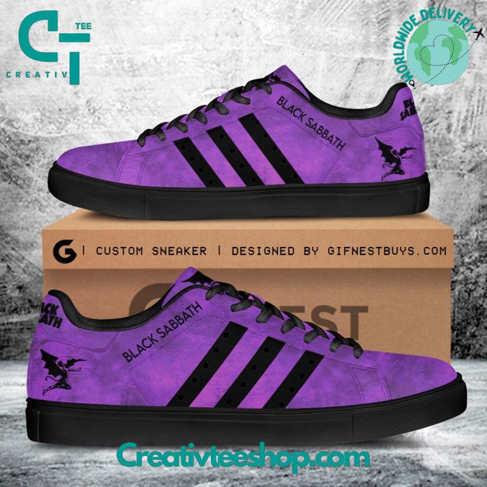 Ideafootwear Black Sabbath Skate Stan Shoes Sneakes For Men And Women 2