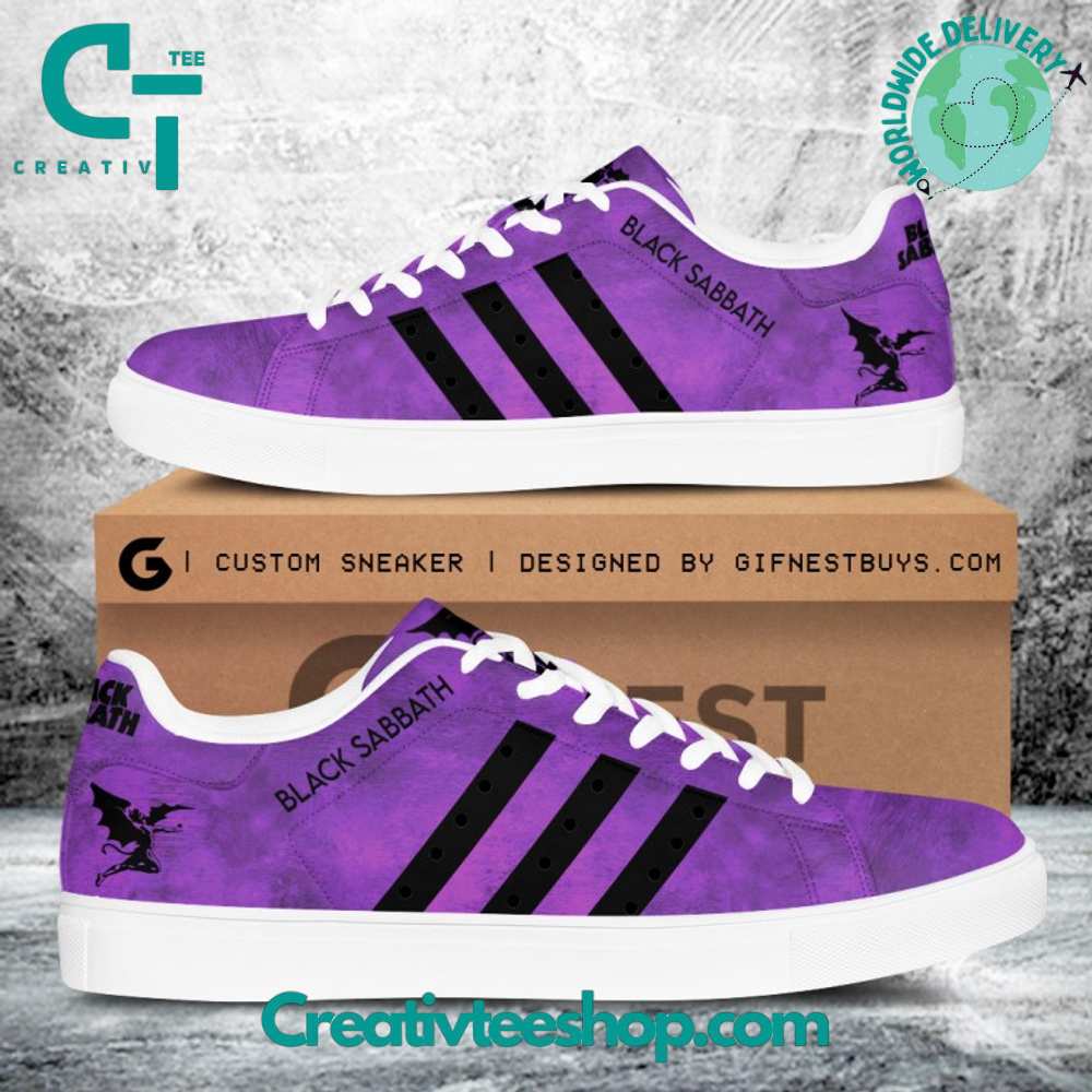 Ideafootwear Black Sabbath Skate Stan Shoes Sneakes For Men And Women 2