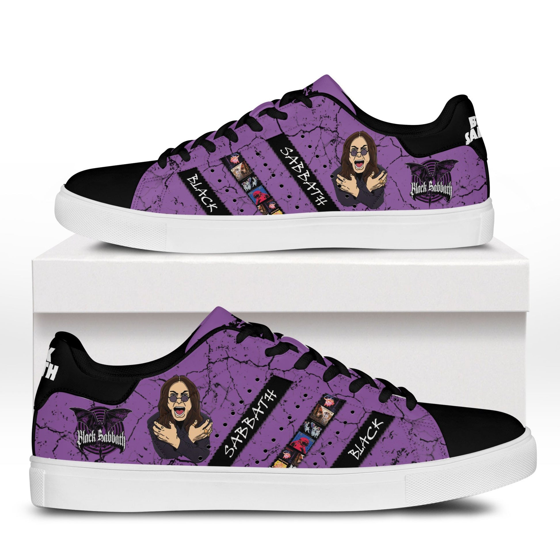 Ideafootwear Black Sabbath Skate Stan Shoes Sneakes For Men And Women 1