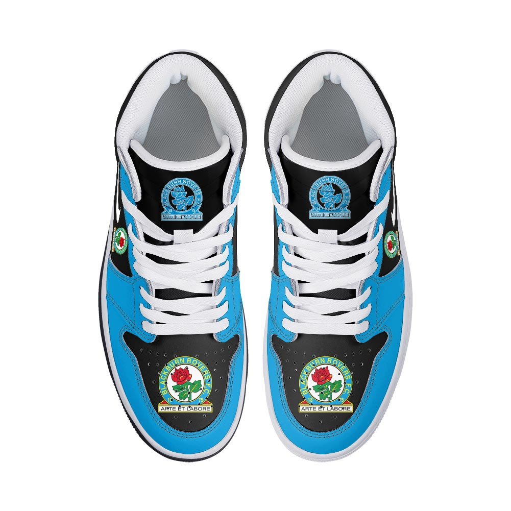 Ideafootwear Blackburn Rovers AJ1 High Sneakers Shoes For Men And Women 1