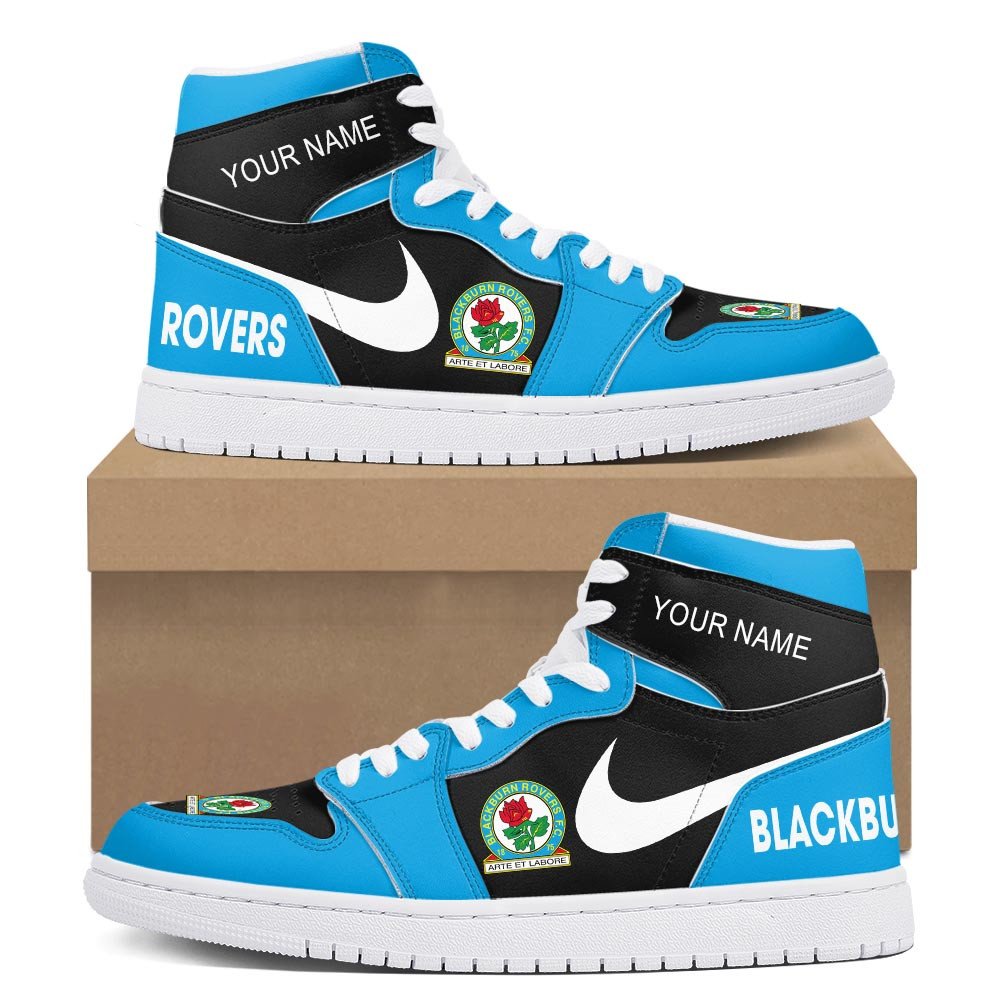 Ideafootwear Blackburn Rovers AJ1 High Sneakers Shoes For Men And Women 1