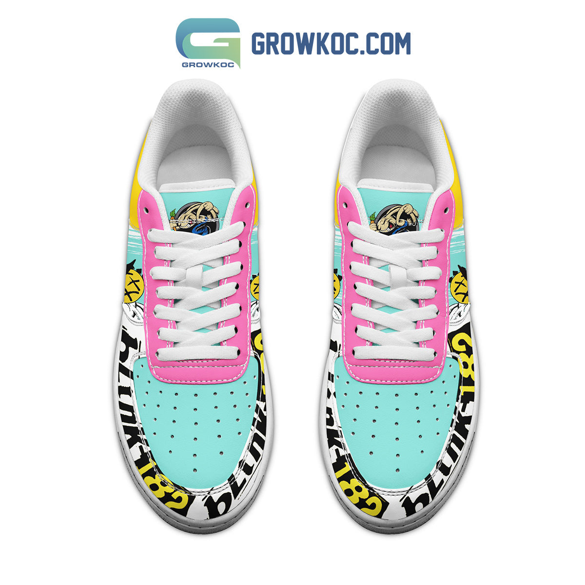 Ideafootwear Blink 182 Air Low-Top Sneakers Shoes For Men And Women 2