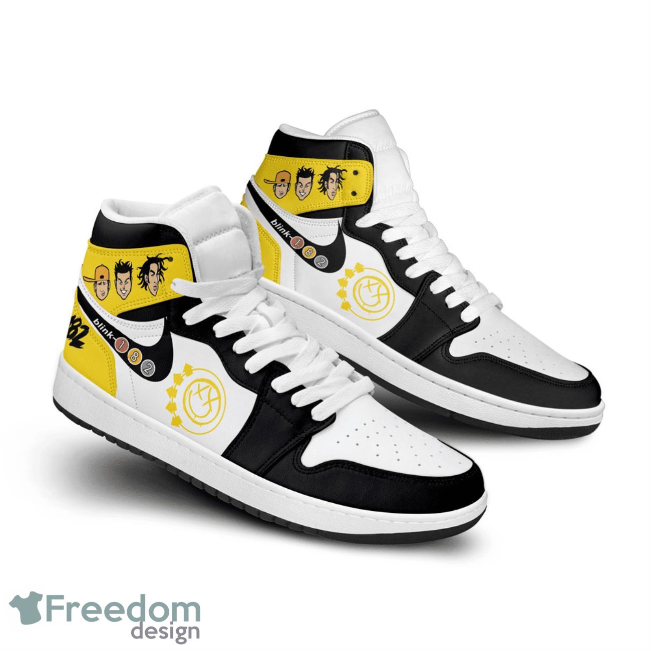 Ideafootwear Blink 182 AJ1 High Sneakers Shoes For Men And Women 5