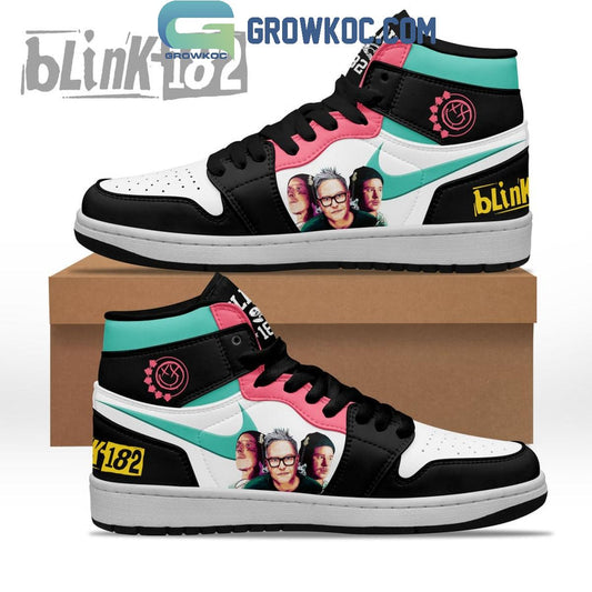 Ideafootwear Blink 182 AJ1 High Sneakers Shoes For Men And Women 3
