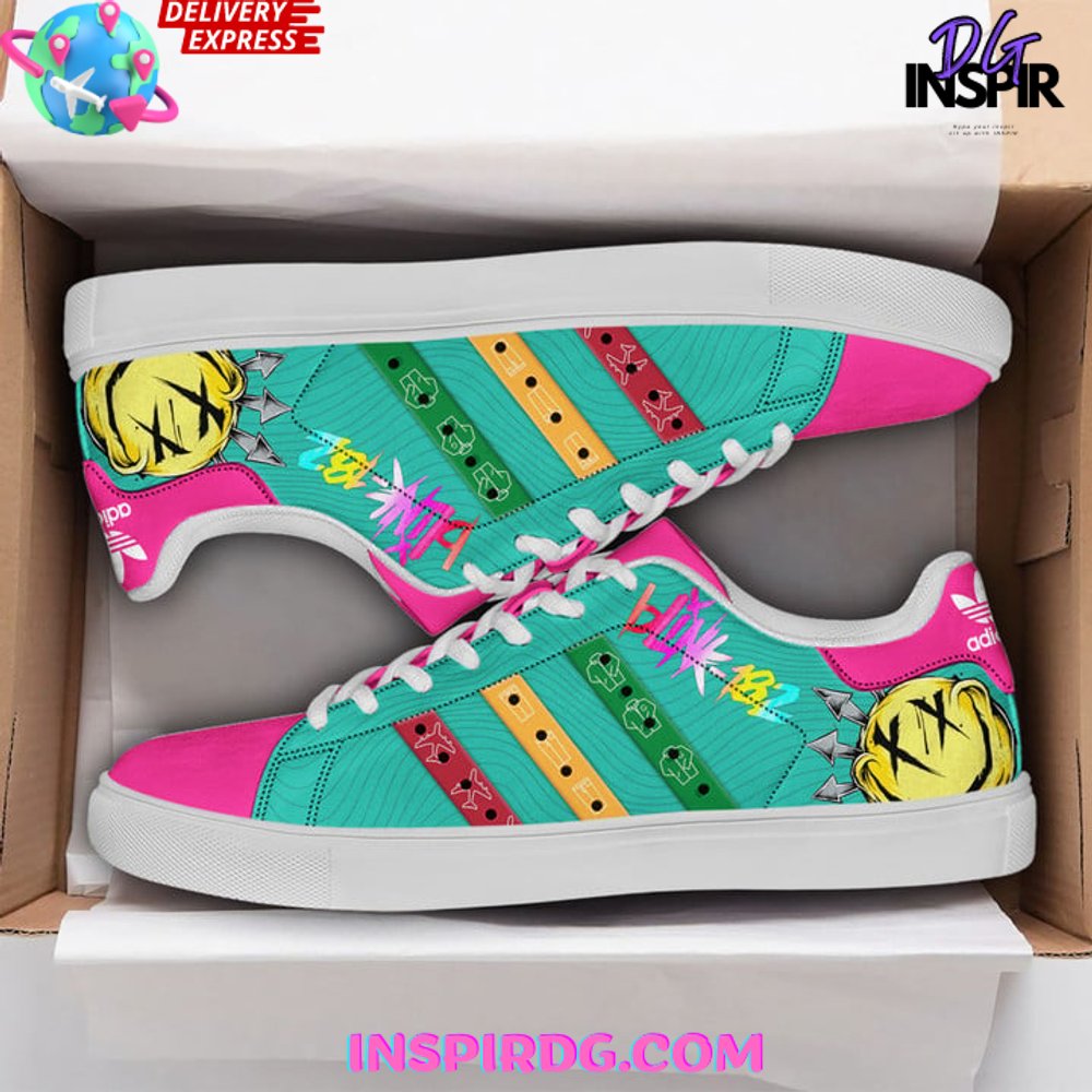 Ideafootwear Blink-182 Skate Stan Shoes Sneakes For Men And Women 2