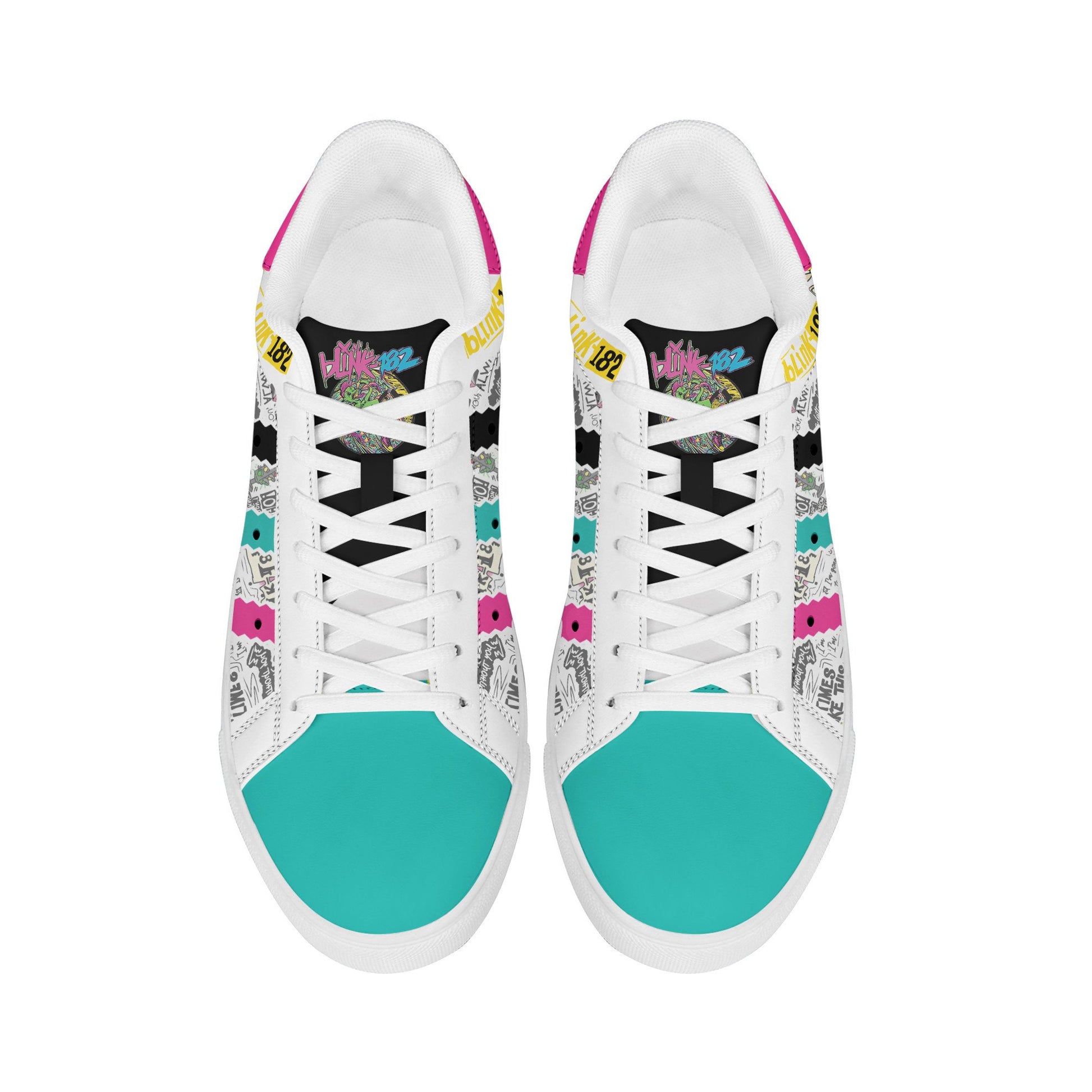 Ideafootwear Blink-182 Skate Stan Shoes Sneakes For Men And Women 1