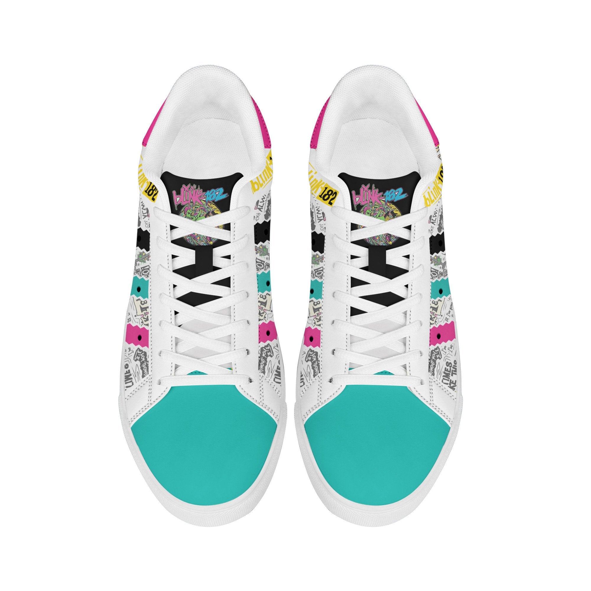 Ideafootwear Blink-182 Skate Stan Shoes Sneakes For Men And Women 1