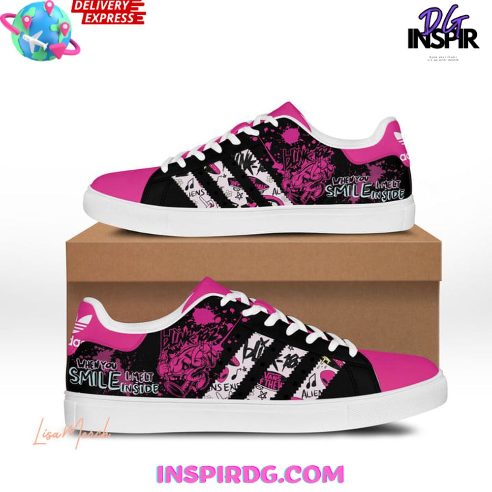 Ideafootwear Blink-182 Skate Stan Shoes Sneakes For Men And Women 3