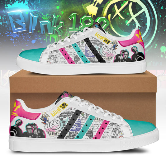 Ideafootwear Blink-182 Skate Stan Shoes Sneakes For Men And Women 1