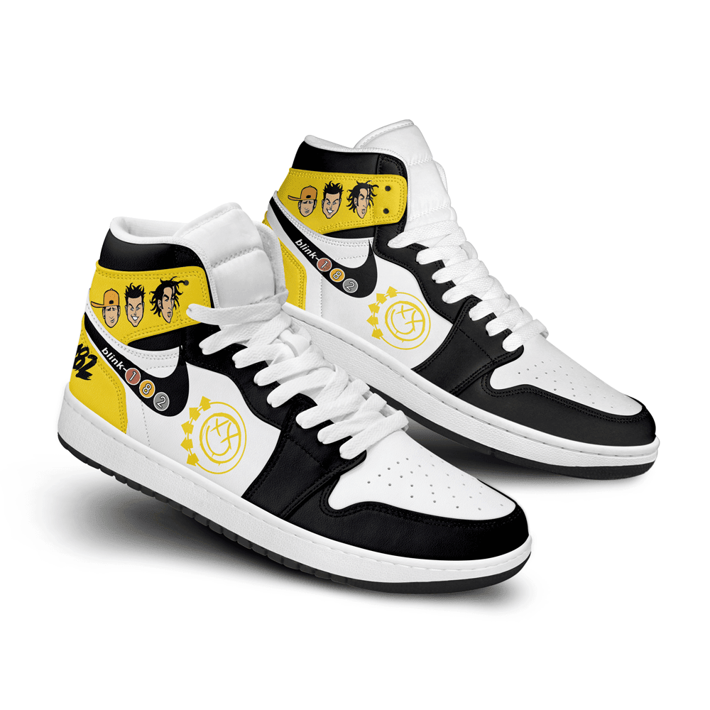 Ideafootwear Blink 182 AJ1 High Sneakers Shoes For Men And Women 6