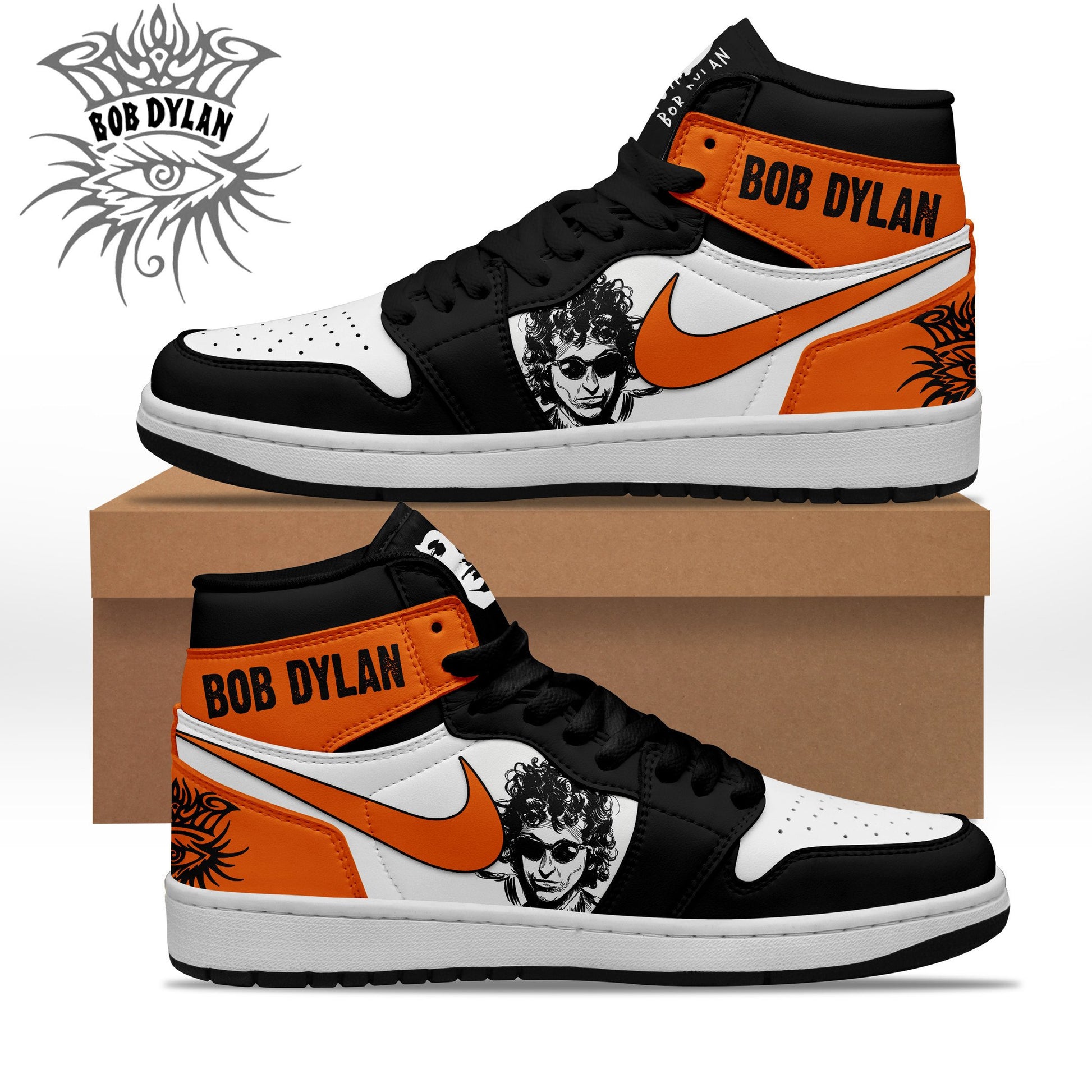 Ideafootwear Bob Dylan AJ1 High Sneakers Shoes For Men And Women 1