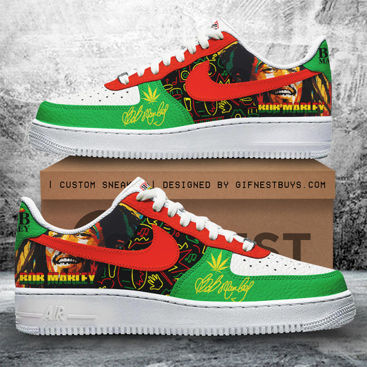 Ideafootwear Bob Marley Air Low-Top Sneakers Shoes For Men And Women 2