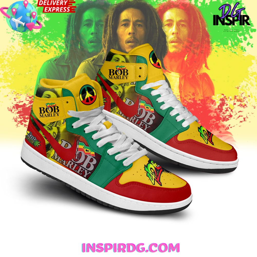 Ideafootwear Bob Marley AJ1 High Sneakers Shoes For Men And Women 23