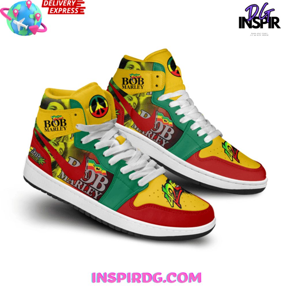 Ideafootwear Bob Marley AJ1 High Sneakers Shoes For Men And Women 23