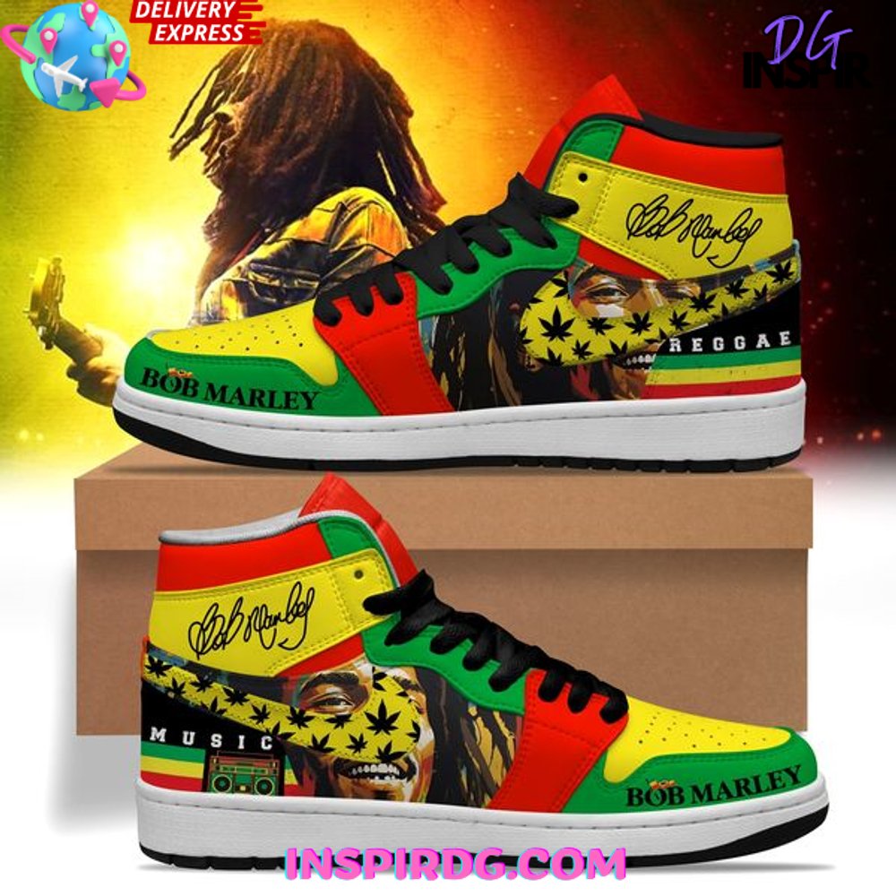 Ideafootwear Bob Marley AJ1 High Sneakers Shoes For Men And Women 22