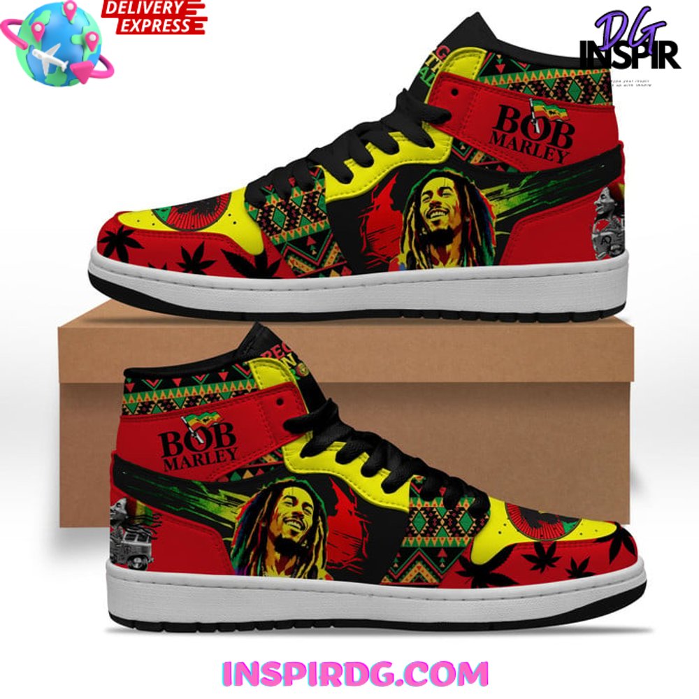 Ideafootwear Bob Marley AJ1 High Sneakers Shoes For Men And Women 21