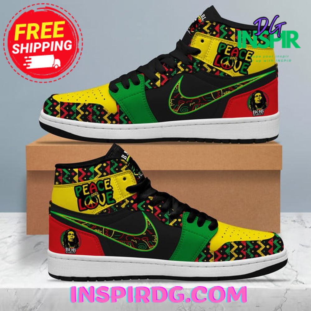 Ideafootwear Bob Marley AJ1 High Sneakers Shoes For Men And Women 20