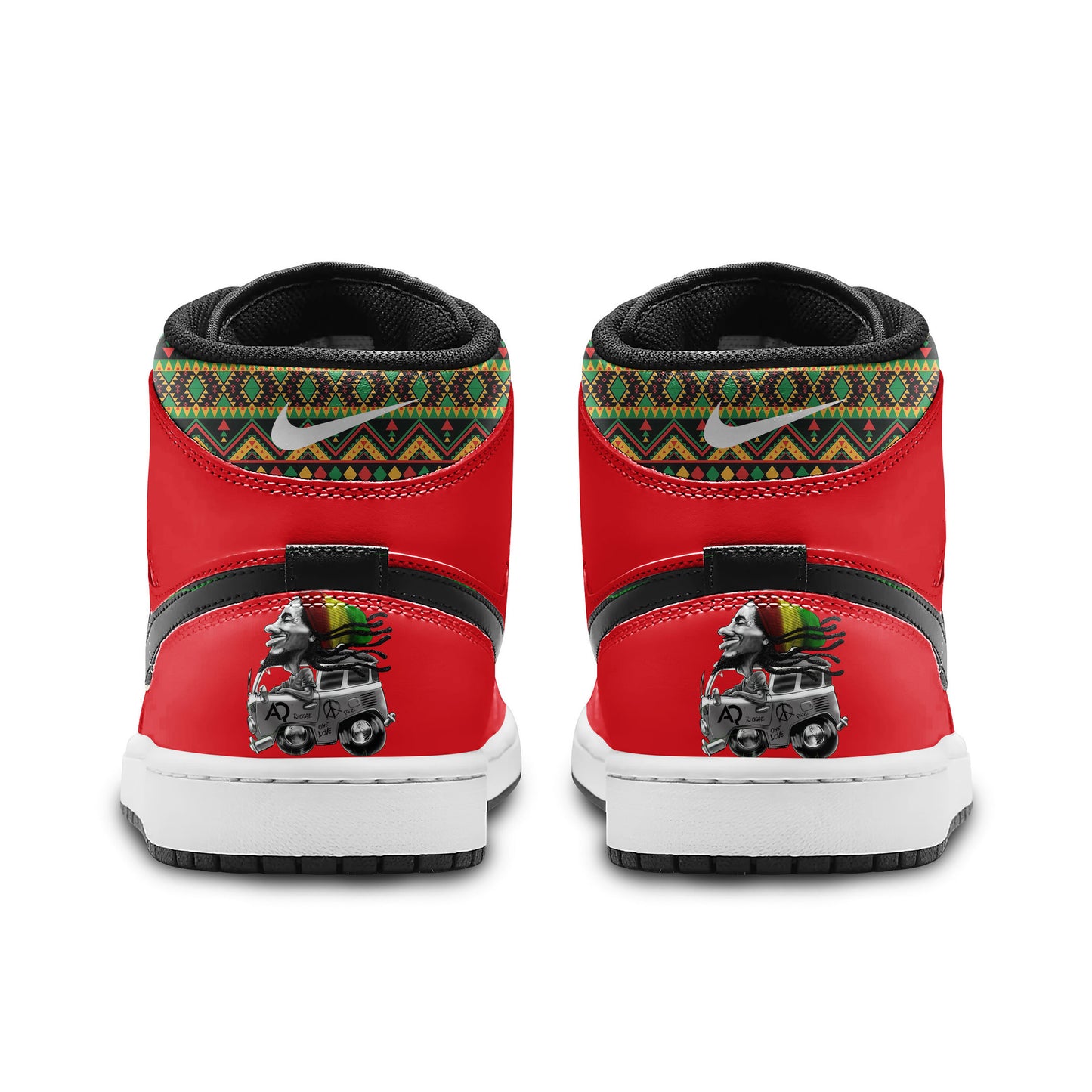 Ideafootwear Bob Marley AJ1 High Sneakers Shoes For Men And Women 26
