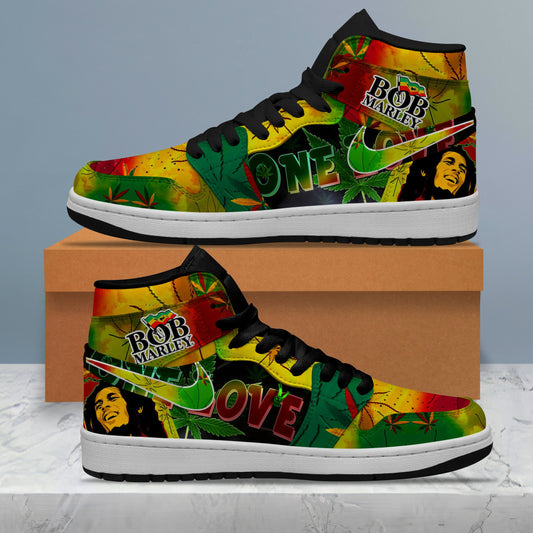 Ideafootwear Bob Marley AJ1 High Sneakers Shoes For Men And Women 27
