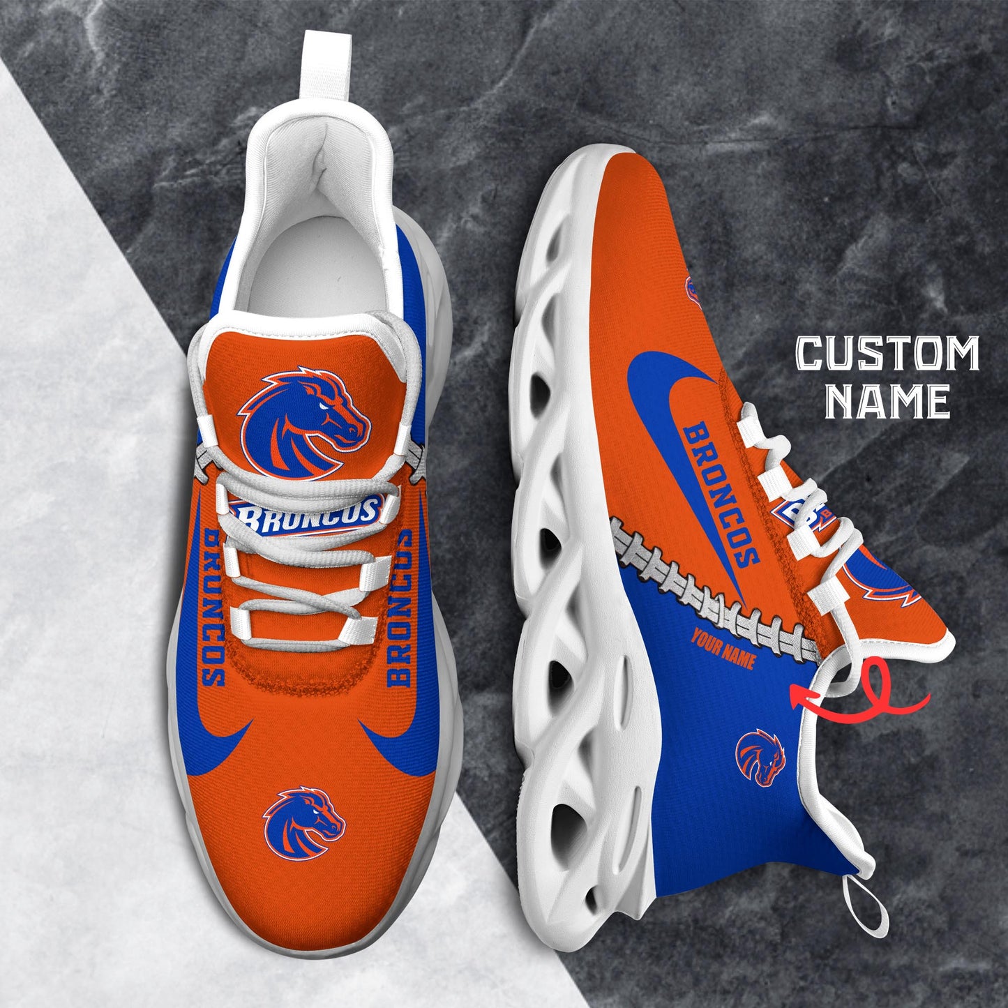 Ideafootwear Boise State Broncos Max Soul Shoes Sneakers For Men And Women 2