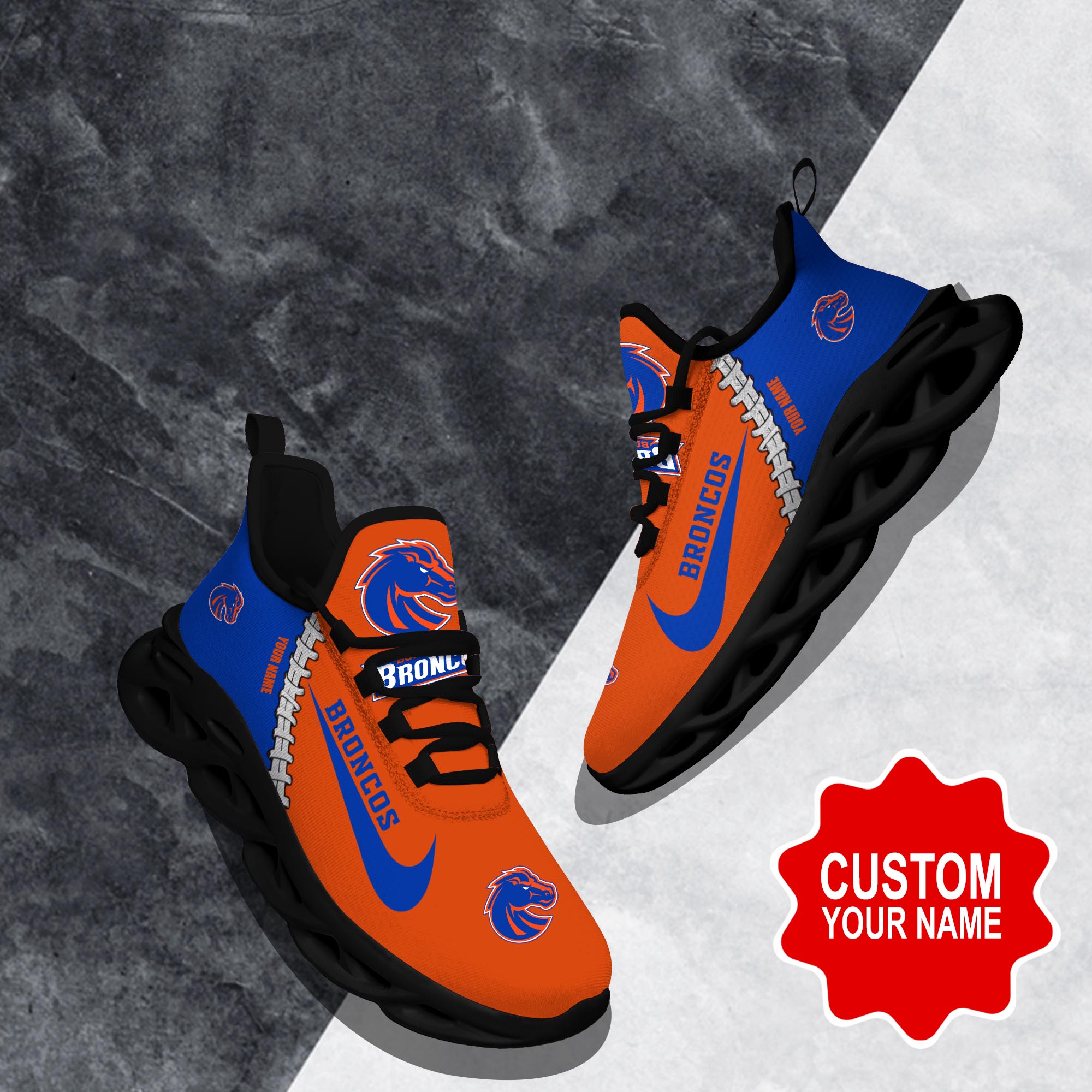 Ideafootwear Boise State Broncos Max Soul Shoes Sneakers For Men And Women 2