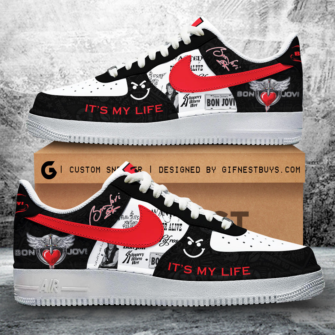 Ideafootwear Bon Jovi Air Low-Top Sneakers Shoes For Men And Women 3