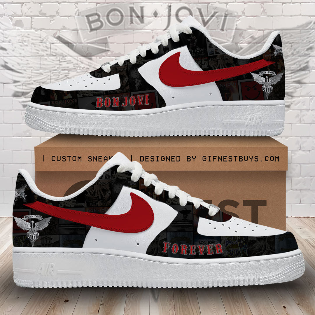 Ideafootwear Bon Jovi Air Low-Top Sneakers Shoes For Men And Women 4