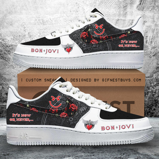 Ideafootwear Bon Jovi Air Low-Top Sneakers Shoes For Men And Women 6