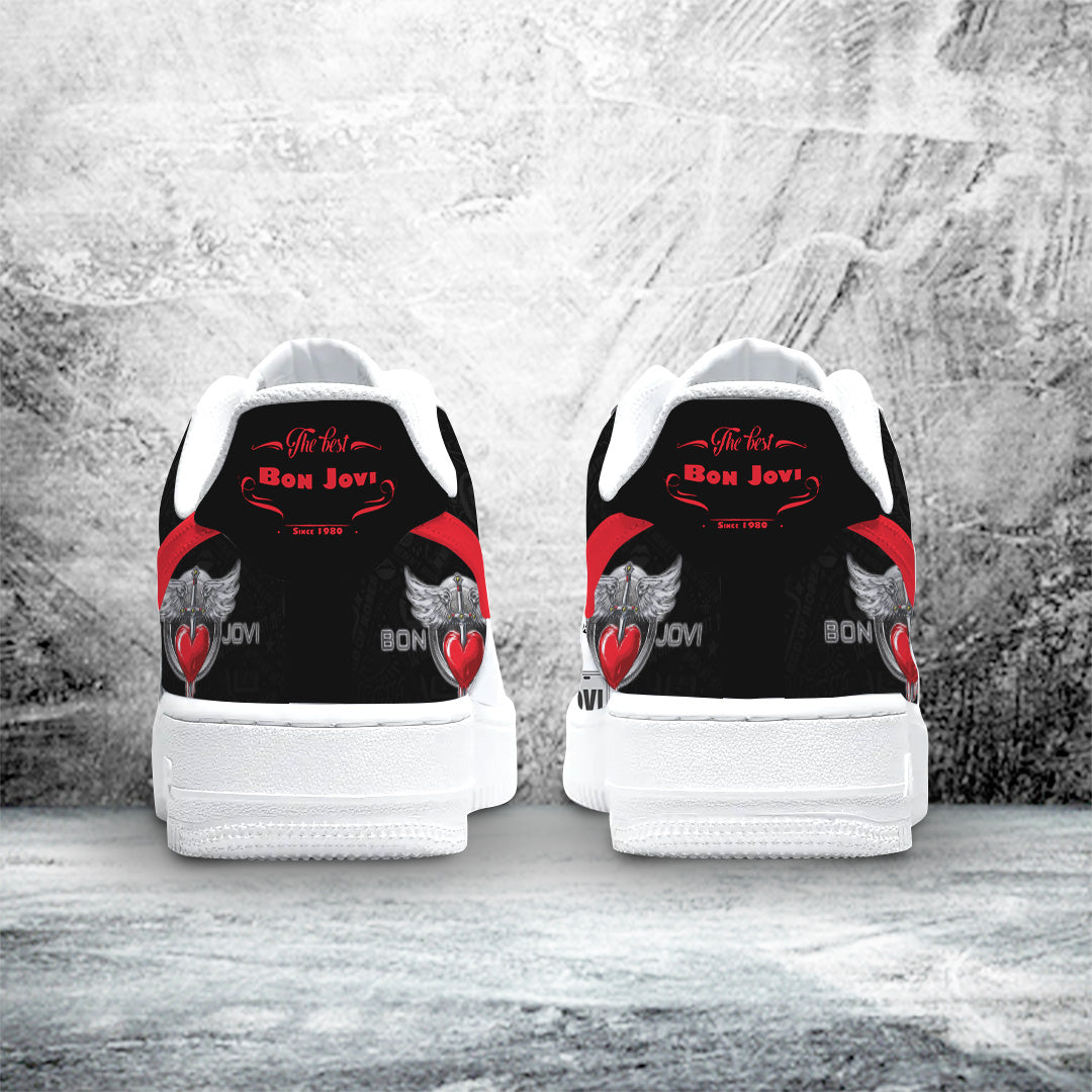 Ideafootwear Bon Jovi Air Low-Top Sneakers Shoes For Men And Women 3