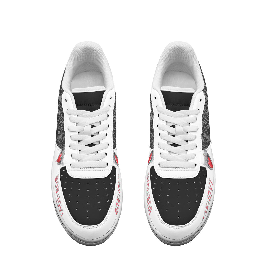 Ideafootwear Bon Jovi Air Low-Top Sneakers Shoes For Men And Women 6