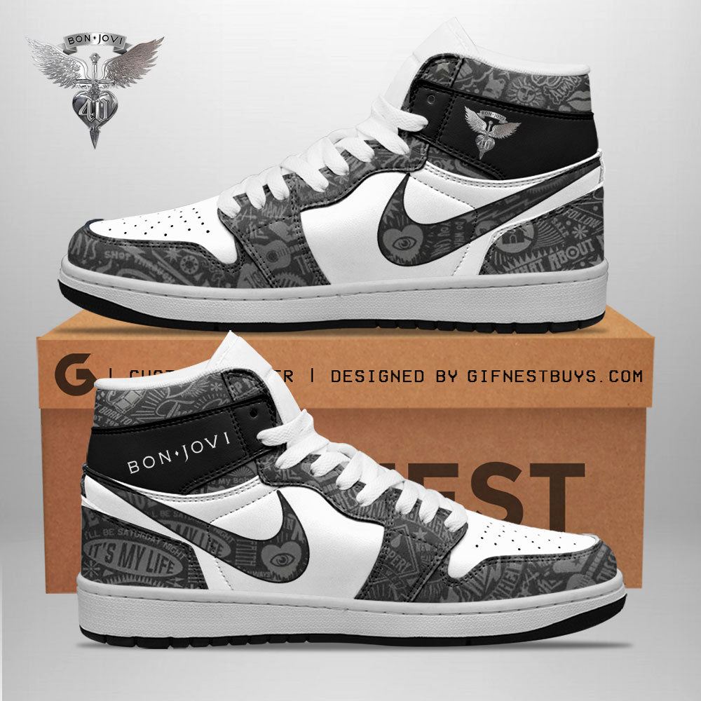 Ideafootwear Bon Jovi AJ1 High Sneakers Shoes For Men And Women 5