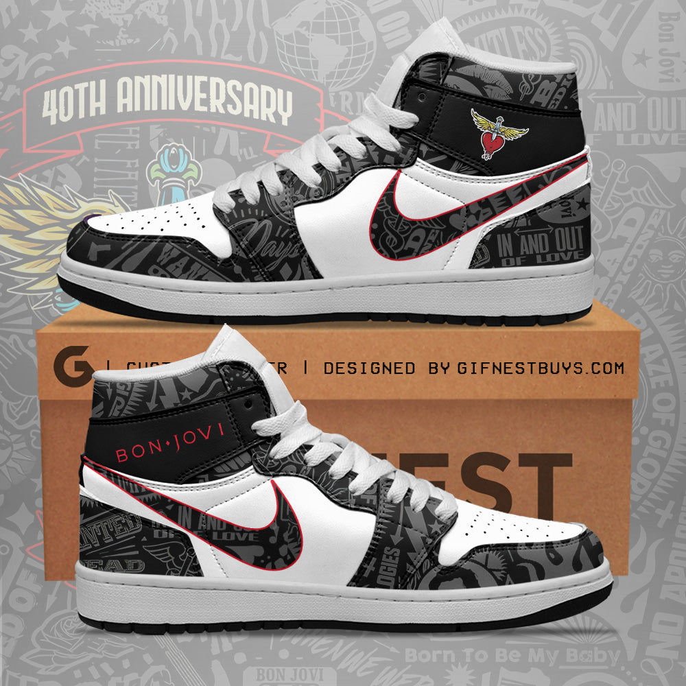 Ideafootwear Bon Jovi AJ1 High Sneakers Shoes For Men And Women 1