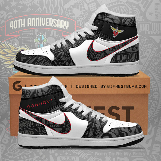 Ideafootwear Bon Jovi AJ1 High Sneakers Shoes For Men And Women 1