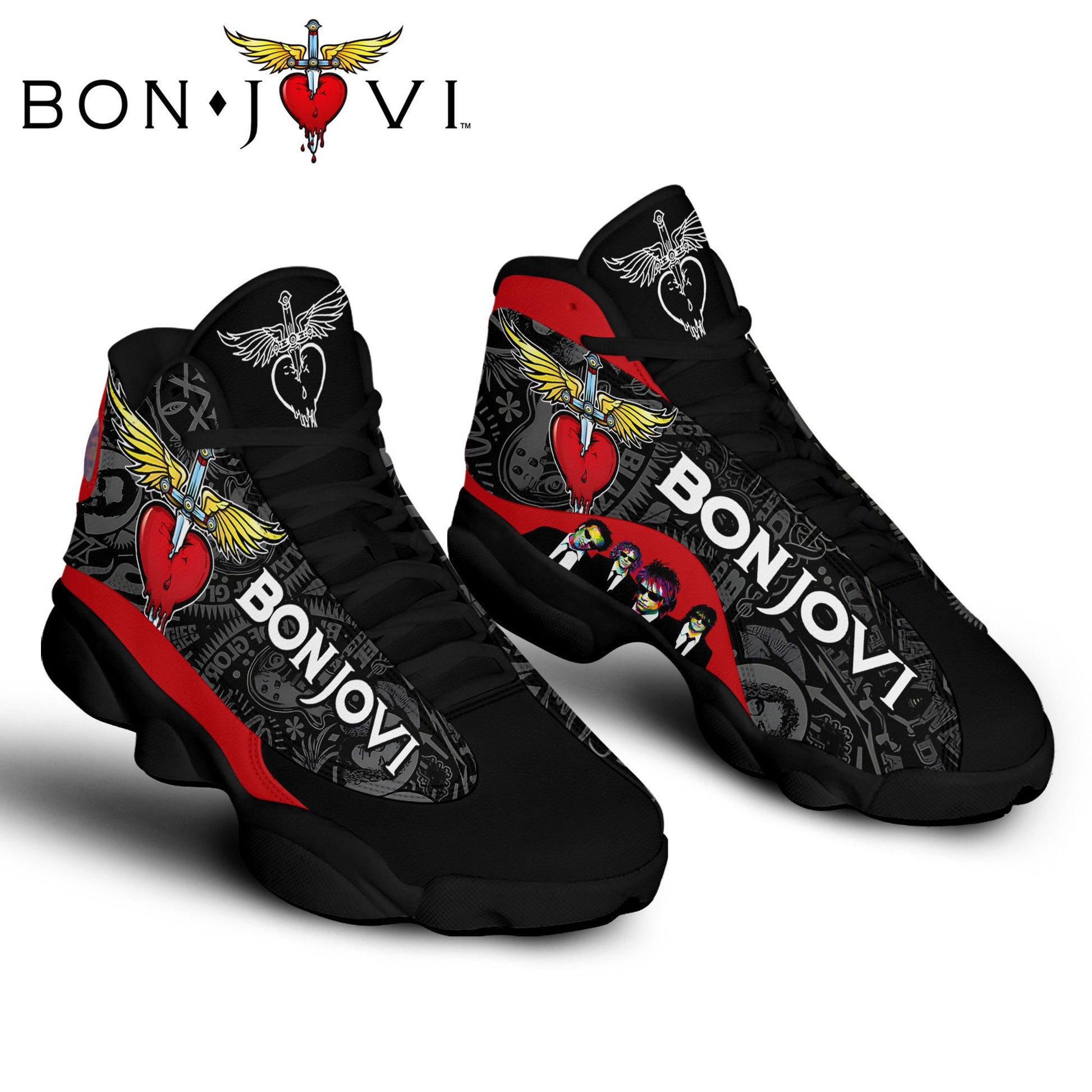Ideafootwear Bon Jovi AJ13 Sneakers Shoes For Men And Women 1