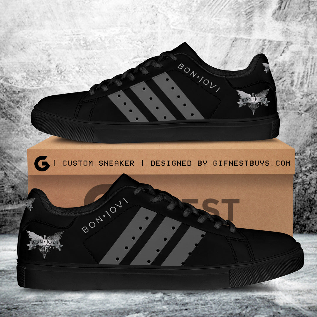 Ideafootwear Bon Jovi Skate Stan Shoes Sneakes For Men And Women 4