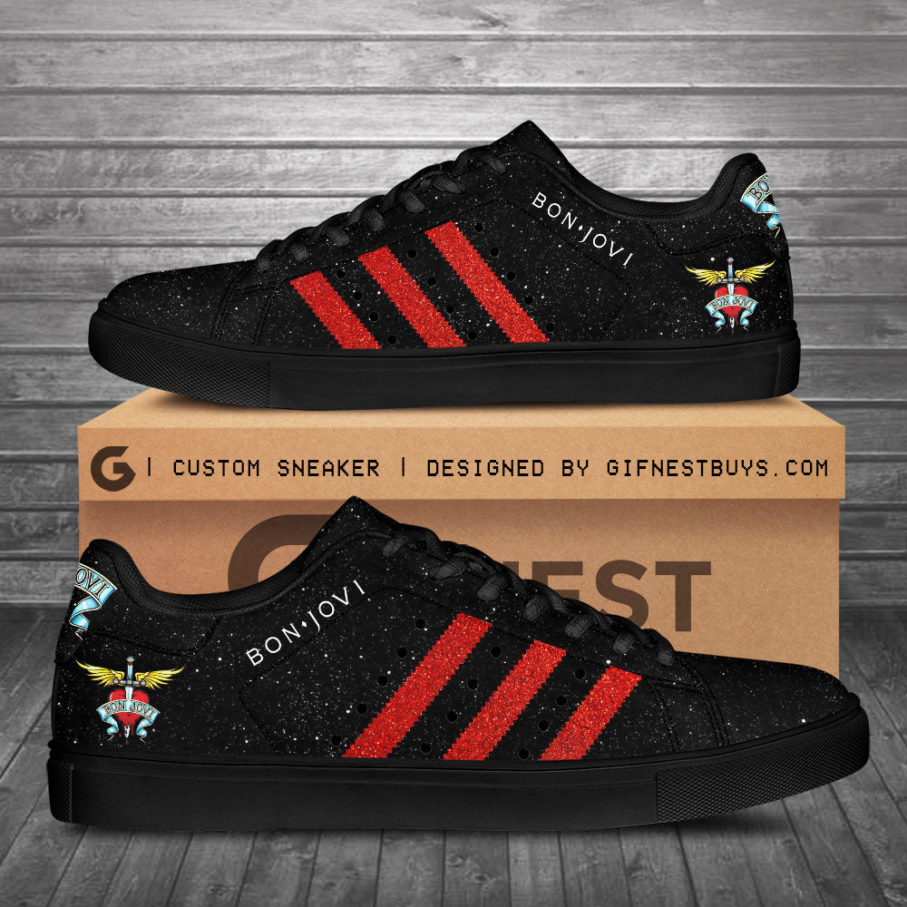 Ideafootwear Bon Jovi Skate Stan Shoes Sneakes For Men And Women 5