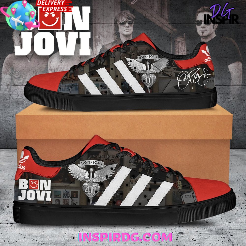 Ideafootwear Bon Jovi Skate Stan Shoes Sneakes For Men And Women 6
