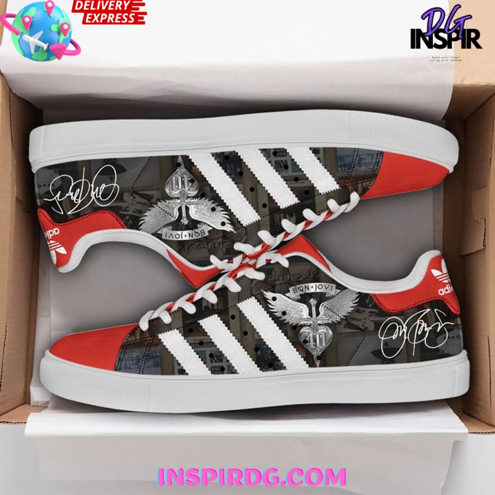Ideafootwear Bon Jovi Skate Stan Shoes Sneakes For Men And Women 6