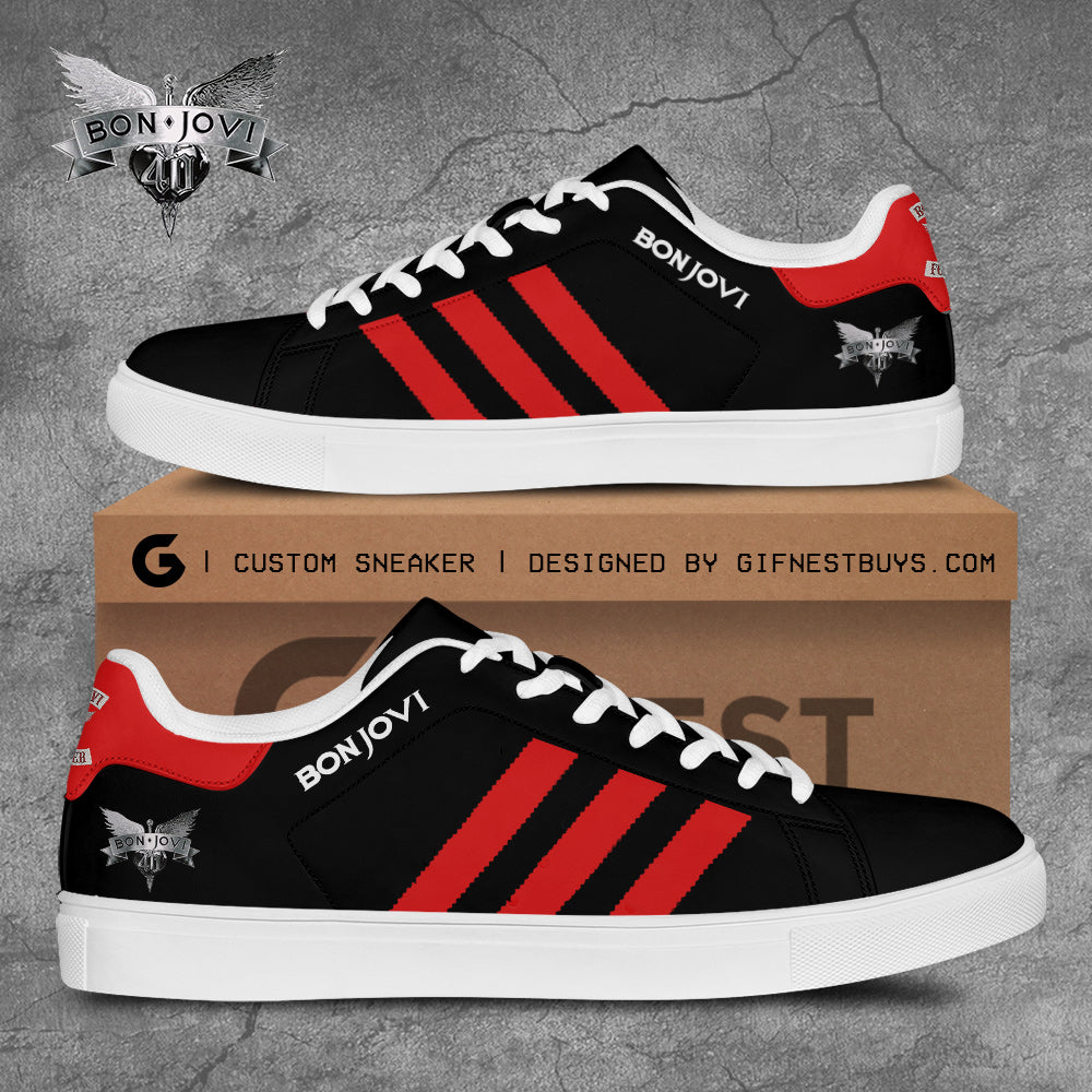 Ideafootwear Bon Jovi Skate Stan Shoes Sneakes For Men And Women 2