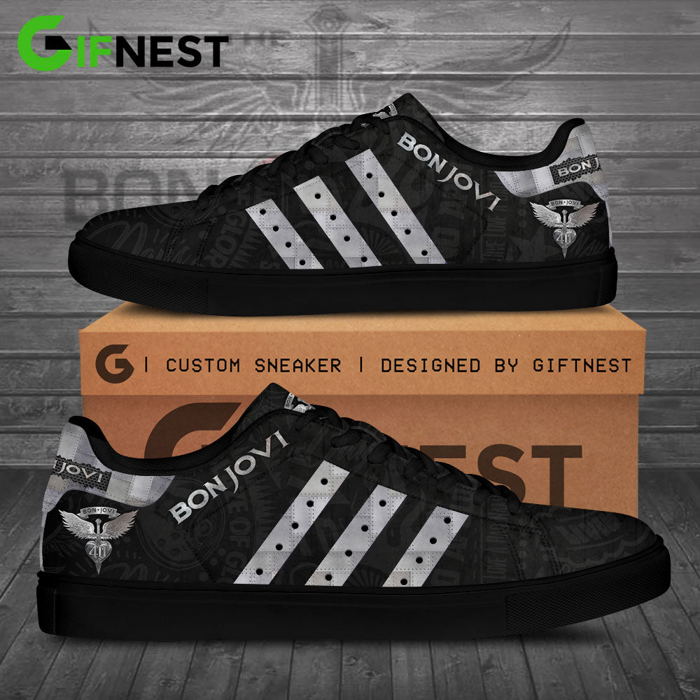 Ideafootwear Bon Jovi Skate Stan Shoes Sneakes For Men And Women 3