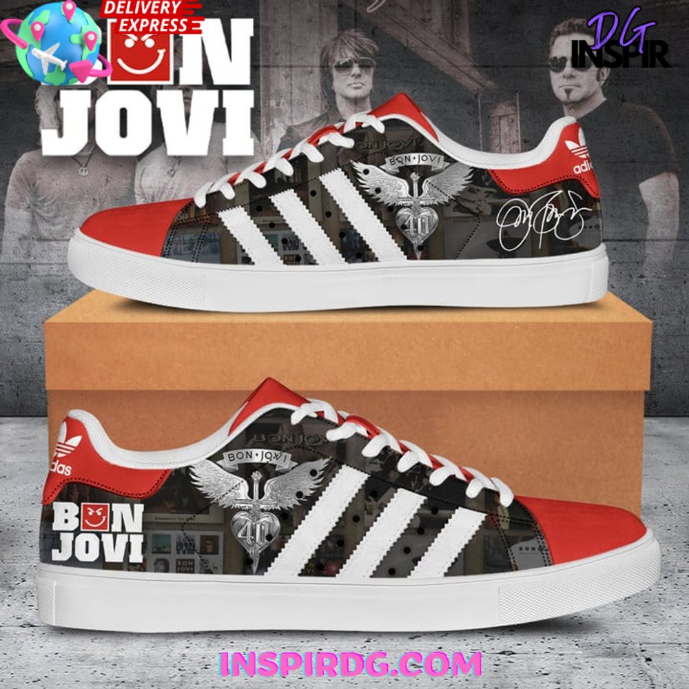 Ideafootwear Bon Jovi Skate Stan Shoes Sneakes For Men And Women 6