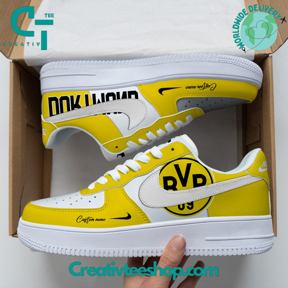 Ideafootwear Borussia Dortmund Air Low-Top Sneakers Shoes For Men And Women 1