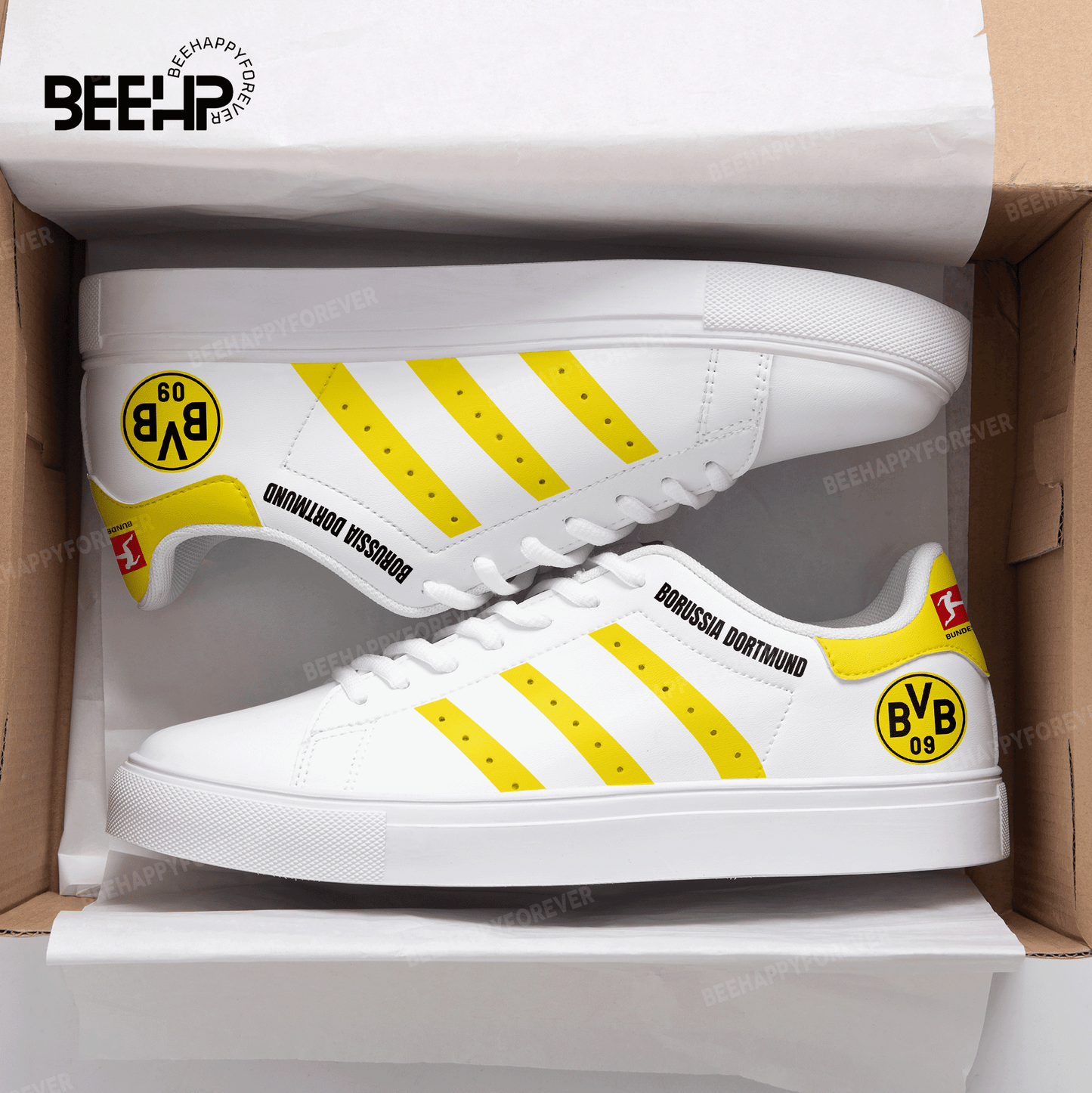Ideafootwear Borussia Dortmund Skate Stan Shoes Sneakes For Men And Women 1