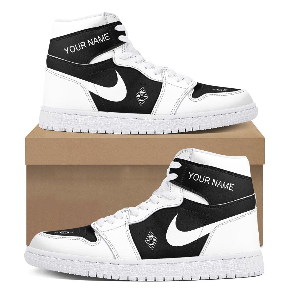 Ideafootwear Borussia M'gladbach AJ1 High Sneakers Shoes For Men And Women 1