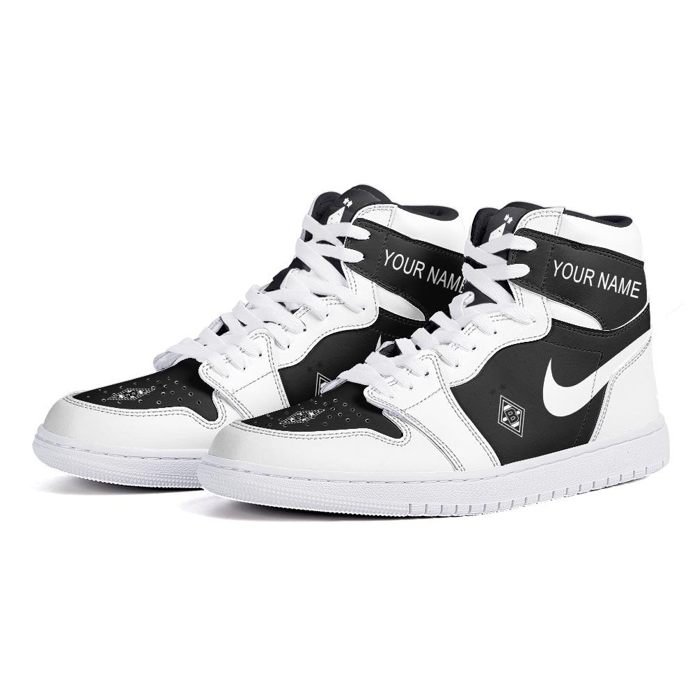 Ideafootwear Borussia M'gladbach AJ1 High Sneakers Shoes For Men And Women 1